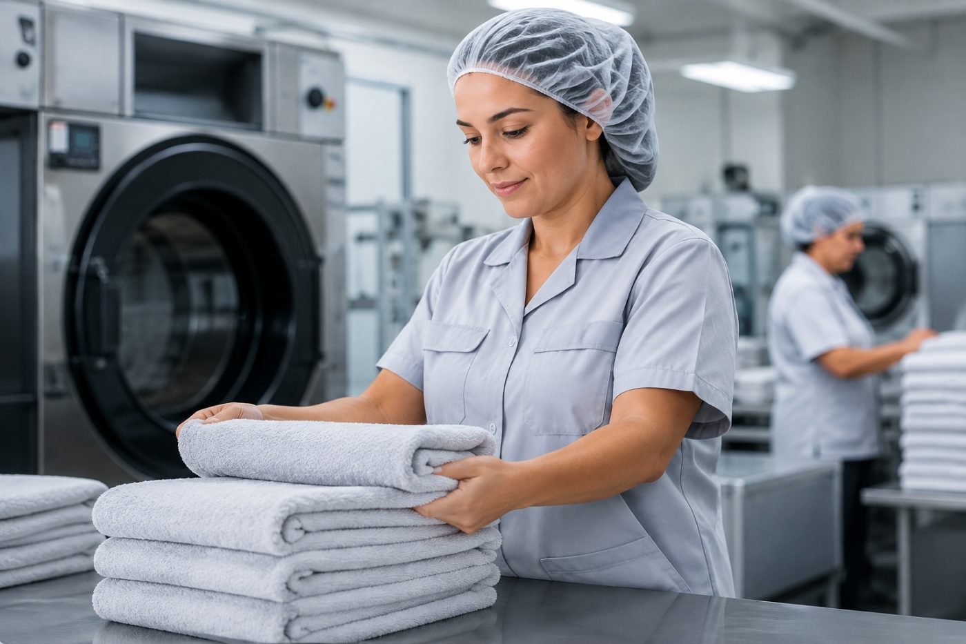 Lavanderia hospitalar e industrial